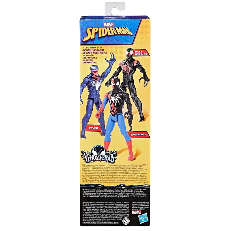 Hasbro Marvel Spider-Man Venom vs Titan Hero Series Spider-Man Action Figure