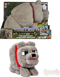 Minecraft Food Mode Dennis The Wolf Plush Interactive Toy