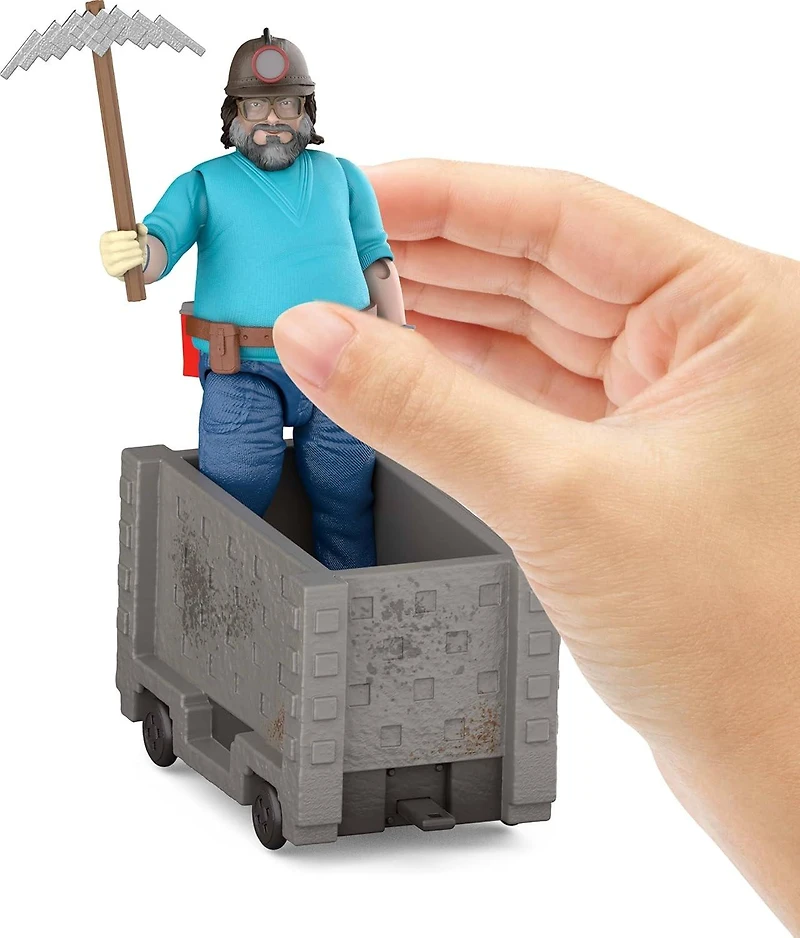 Minecraft Steve and Explosive Minecart Escape Playset