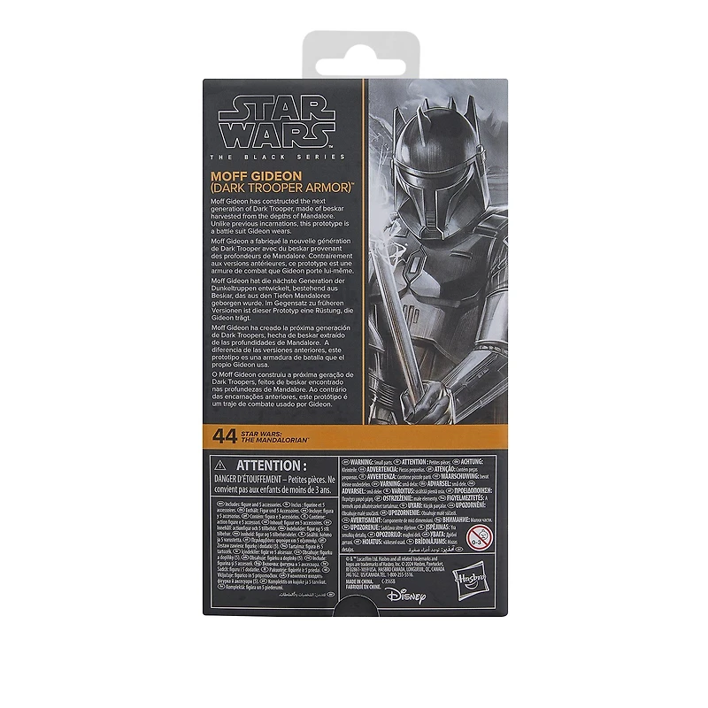Hasbro Star Wars The Black Series: Mandalorian Moff Gideon (Dark Trooper Armor) 6-in Action Figure