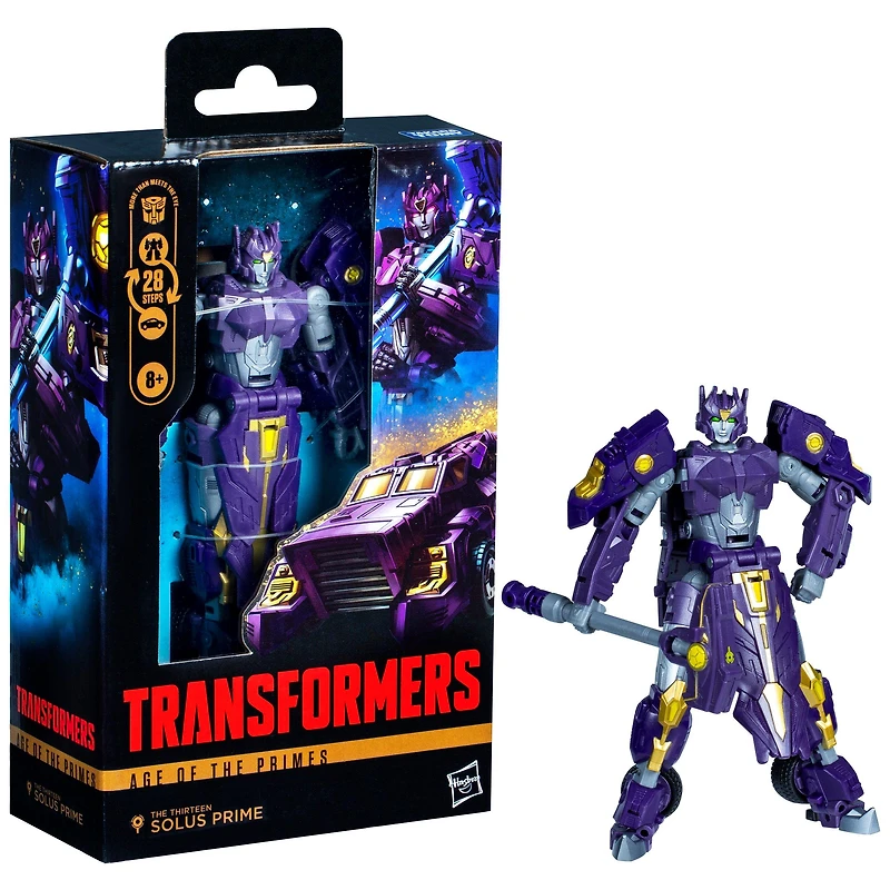 Hasbro Transformers Generations Age of the Primes Deluxe Class The Thirteen Solus Prime 5.5-in Action Figure