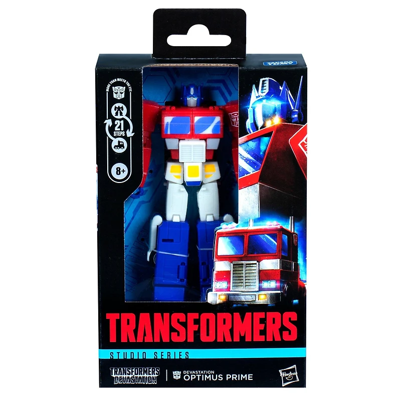 Hasbro Transformers Toys Studio Series Leader Class Transformers: Devastation Optimus Prime 4.5-in Action Figure