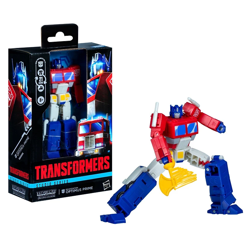 Hasbro Transformers Toys Studio Series Leader Class Transformers: Devastation Optimus Prime 4.5-in Action Figure