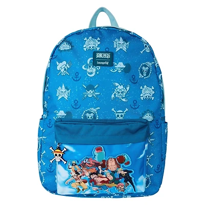 Loungefly One Piece All-Over Print Nylon Full-Size Backpack
