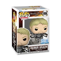 Funko POP! Animation: Attack on Titan Reiner 4-in Vinyl Figure GameStop Exclusive
