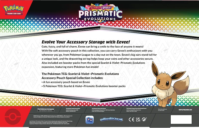Pokemon Trading Card Game: Scarlet and Violet Prismatic Evolutions Accessory Pouch
