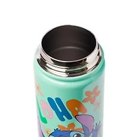 Lilo and Stitch Aloha Stitch Leaves and Flowers 20oz. Stainless Steel Water Bottle