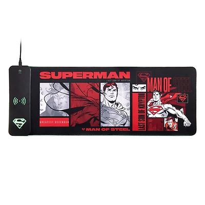 Numskull DC Comics Superman Oversize Gaming Mat and Mobile Charger