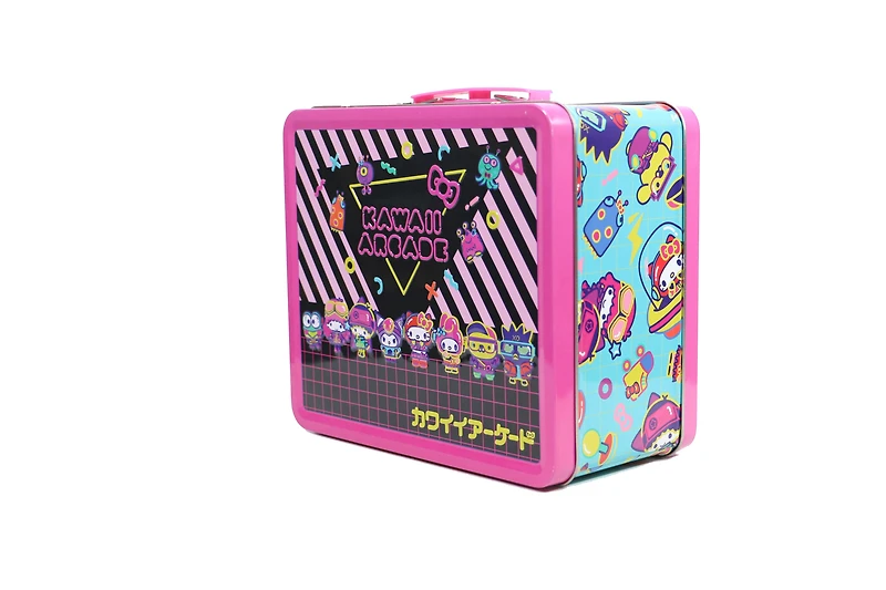 Hello Kitty Kawaii Arcade Lunch Box with Beverage Container