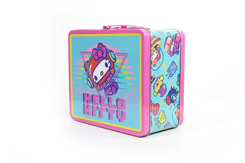 Hello Kitty Kawaii Arcade Lunch Box with Beverage Container