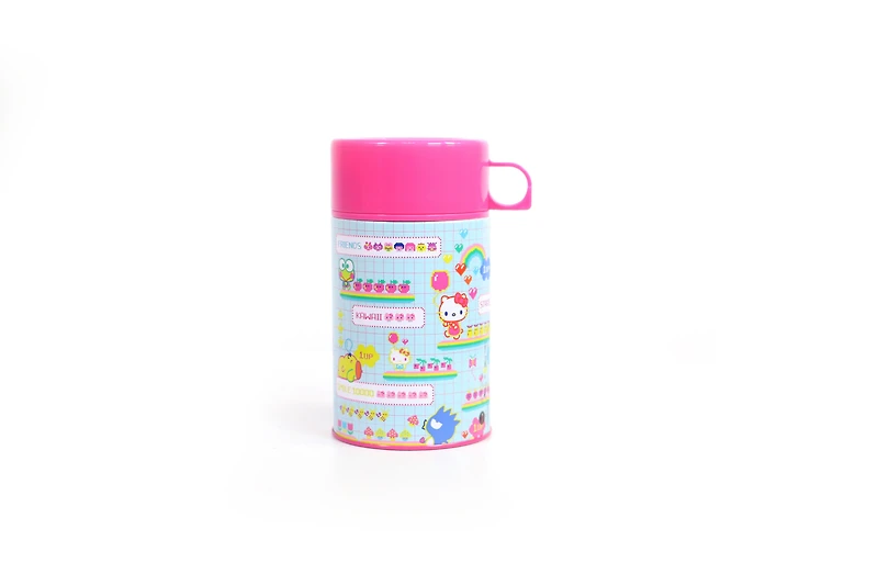 Hello Kitty Kawaii Arcade Lunch Box with Beverage Container