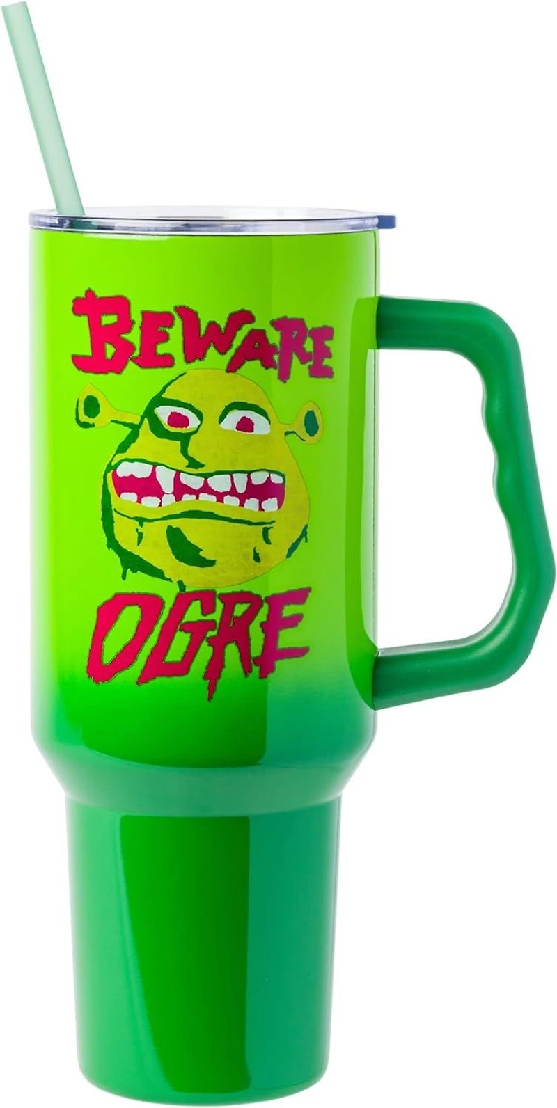 Shrek Beware Ogre 40oz Stainless Steel Tumbler with Handle