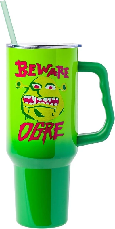 Shrek Beware Ogre 40oz Stainless Steel Tumbler with Handle