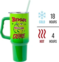 Shrek Beware Ogre 40oz Stainless Steel Tumbler with Handle
