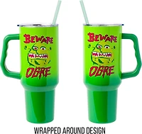 Shrek Beware Ogre 40oz Stainless Steel Tumbler with Handle