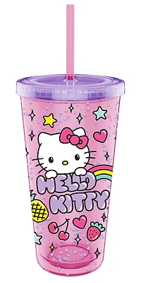 Sanrio Hello Kitty Rainbow Treats and Stars 32oz Confetti Cold Cup