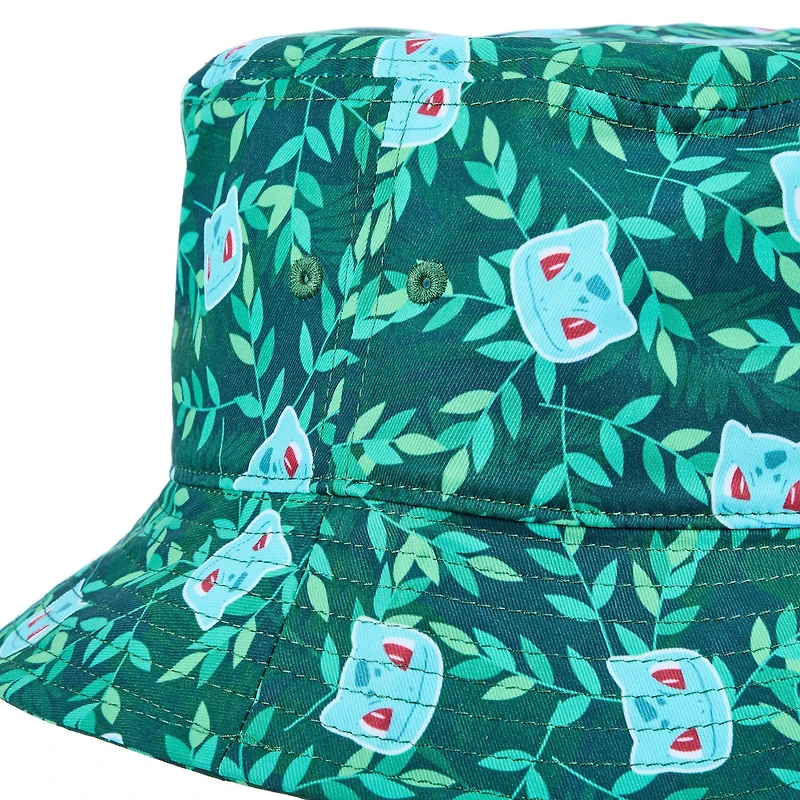 Pokemon Bulbasaur Floral Unisex Printed Bucket Hat
