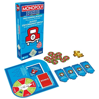 Monopoly Free Parking Jackpot Board Game
