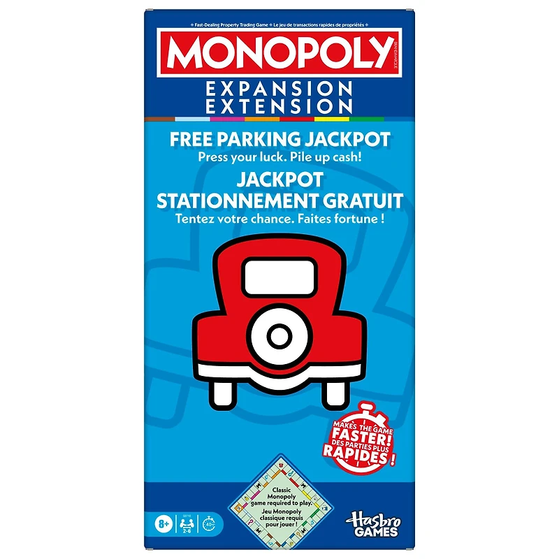 Monopoly Free Parking Jackpot Board Game