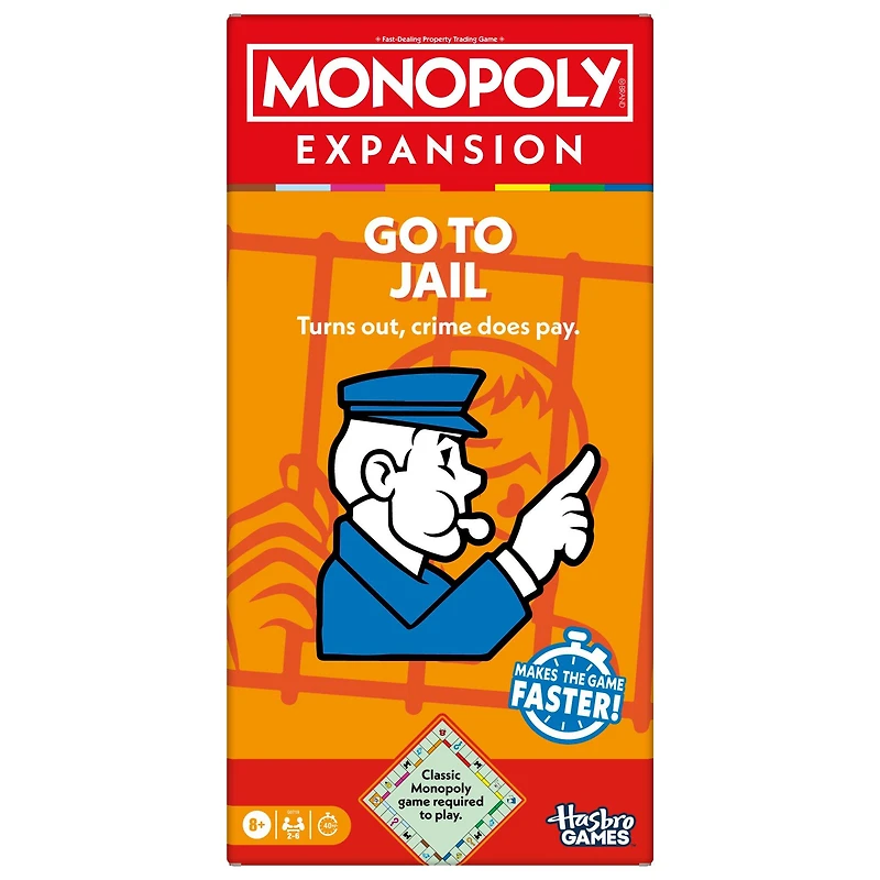 Monopoly Go to Jail Board Game