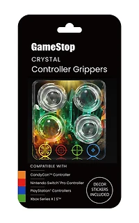 GameStop Gripper Crystal Bundle for Xbox Series X/S, PlayStation 5, and Nintendo Switch