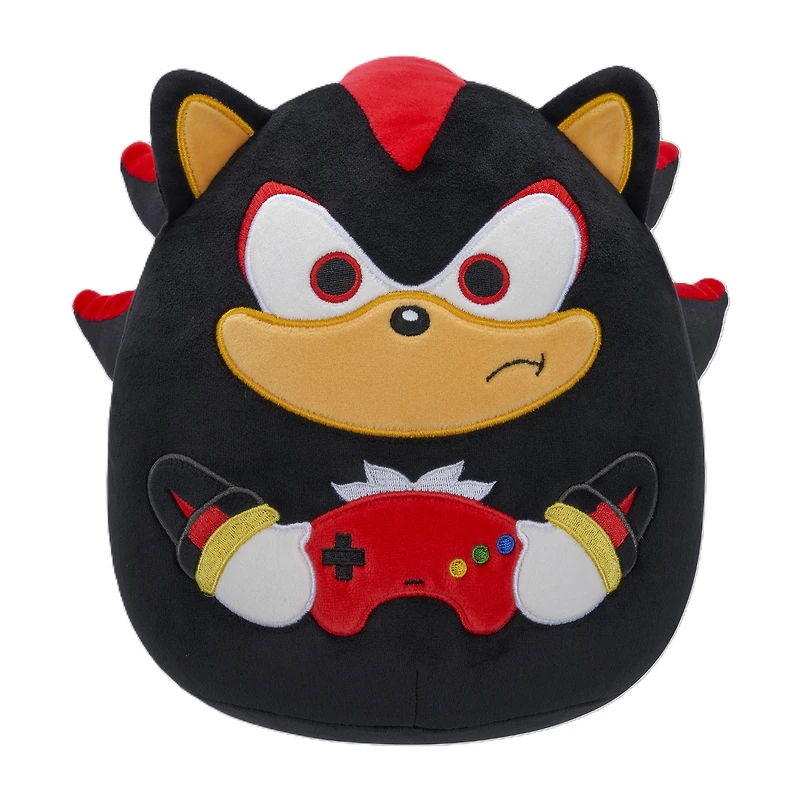 Squishmallows Sonic the Hedgehog Shadow Holding Gamer Console 8-in Little Plush