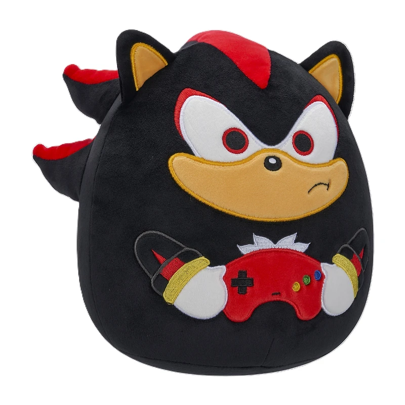 Squishmallows Sonic the Hedgehog Shadow Holding Gamer Console 8-in Little Plush