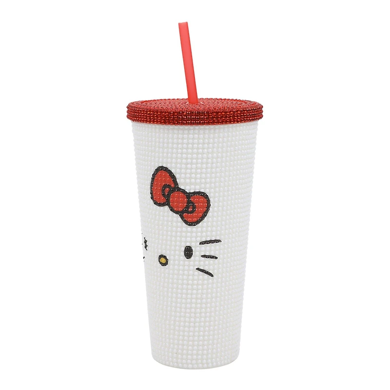 Hello Kitty Face Tumbler with Rhinestones