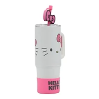 Sanrio Hello Kitty Stainless Steel with Pink Straw Charm and Silicone Boot