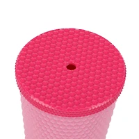 Hello Kitty Face PInk Spiked Tumbler with Straw