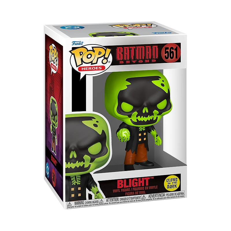 Funko POP! Heroes: Batman Beyond Blight 3.8-in Glow-in-the-Dark Vinyl Figure