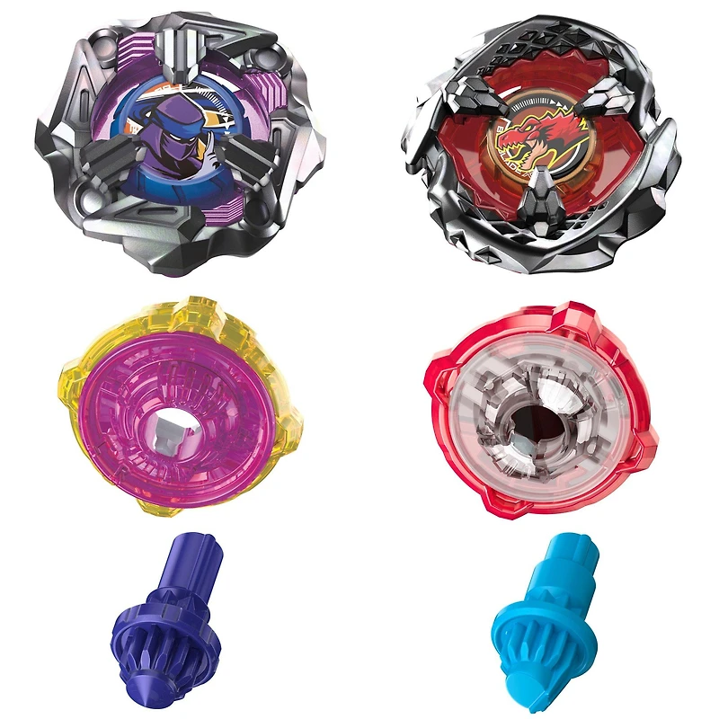 Beyblade X Beat Tyranno 4-70Q and Knife Shinobi 4-80HN Dual Pack Set