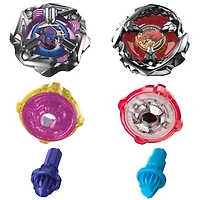 Beyblade X Beat Tyranno 4-70Q and Knife Shinobi 4-80HN Dual Pack Set