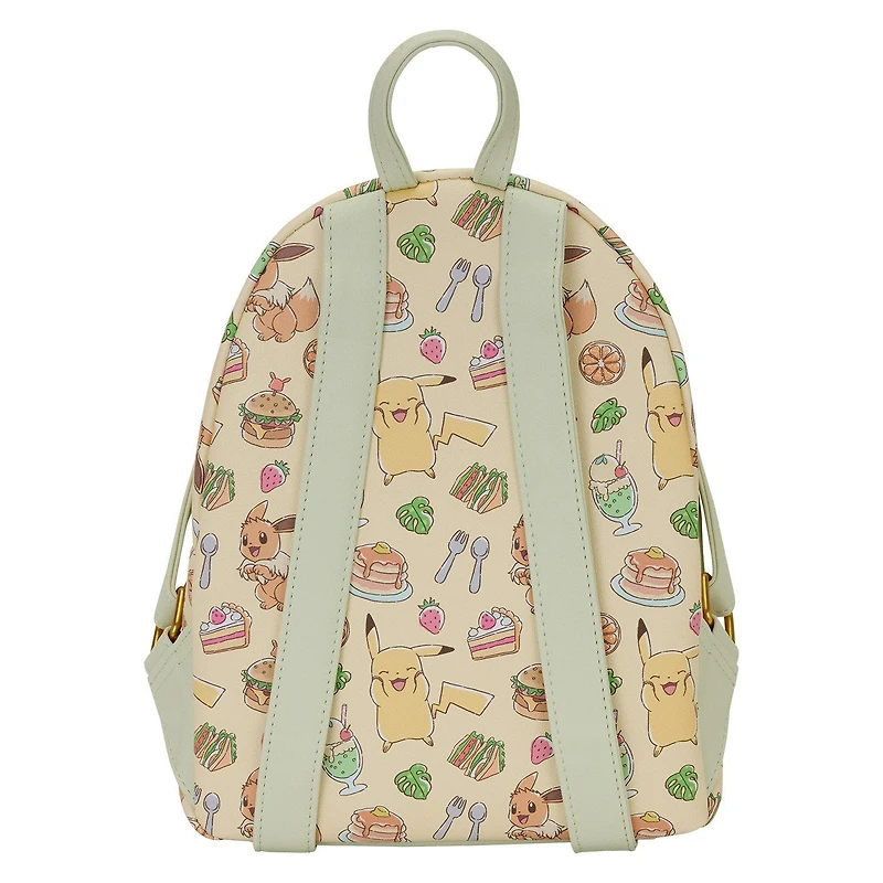Loungefly Pokemon Cafe Pikachu and Eevee Food Mini Backpack GameStop Exclusive