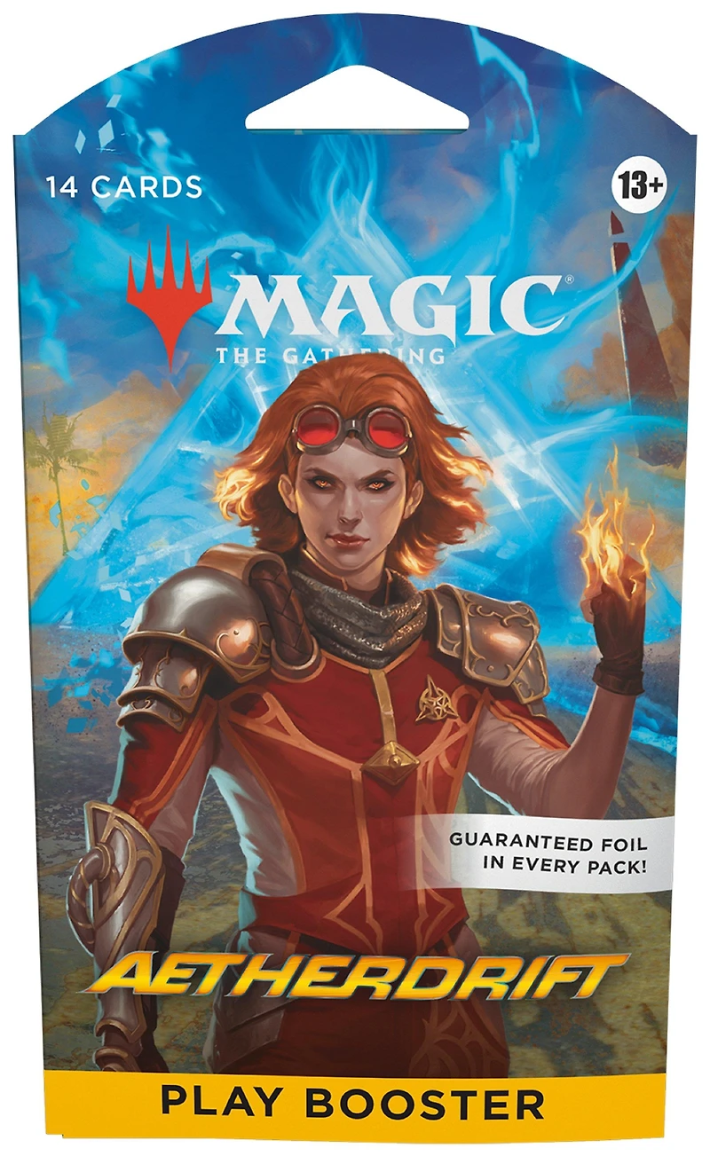 Magic: The Gathering Aetherdrift Sleeved Play Booster Pack (14 Magic Cards