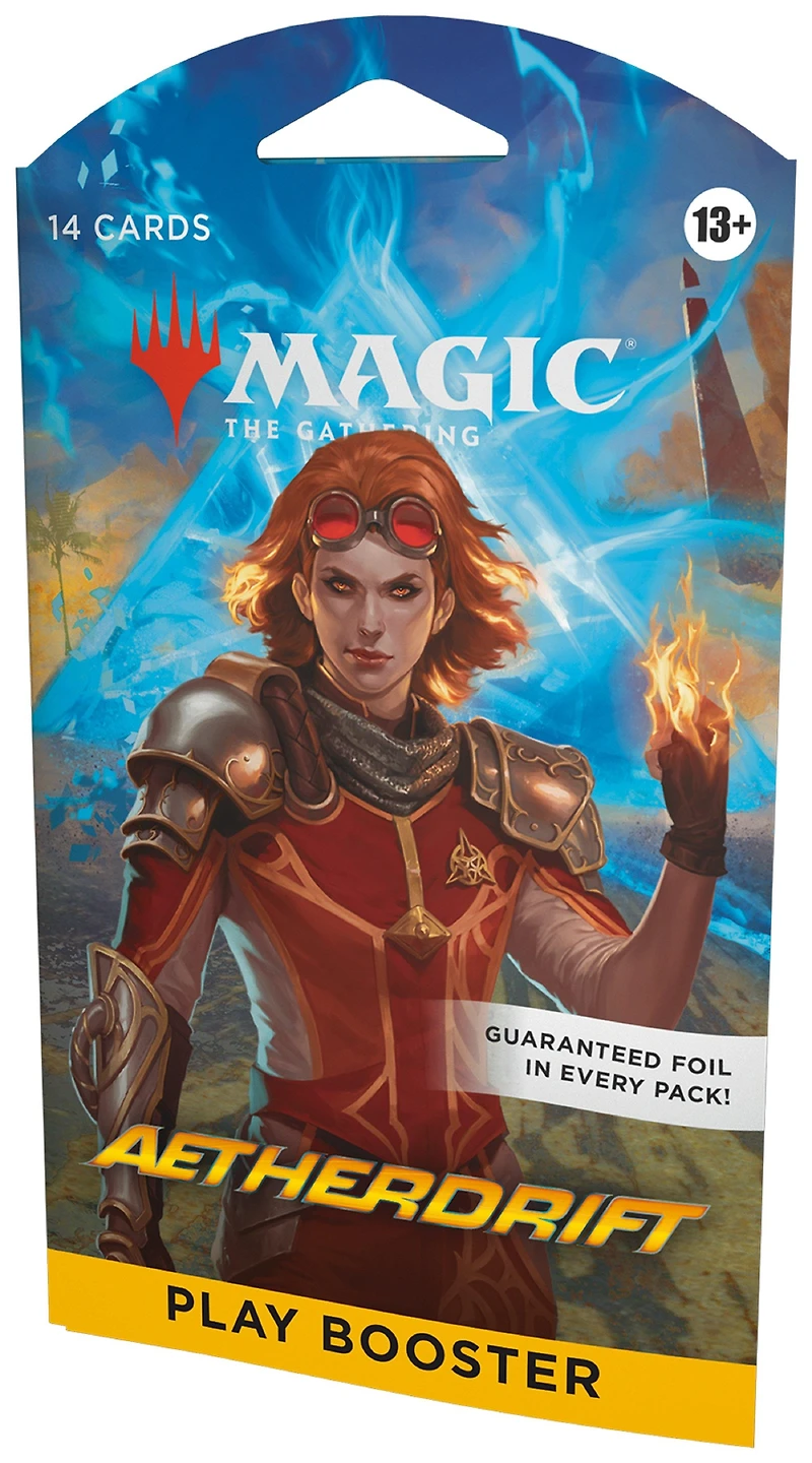 Magic: The Gathering Aetherdrift Sleeved Play Booster Pack (14 Magic Cards