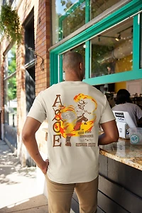 One Piece Ace Flames Double Sided Unisex Short Sleeve Graphic T-Shirt GameStop Exclusive