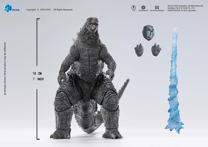 Hiya Toys Exquisite Basic Godzilla vs King Kong Godzilla (Heat Ray) 7-in Figure