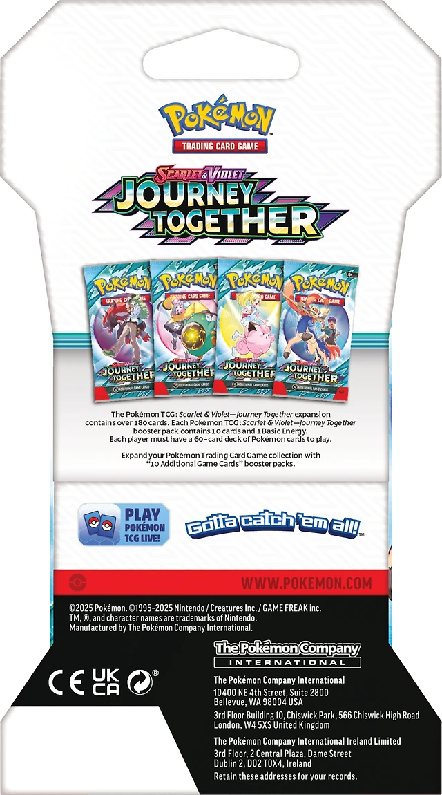 The Pokemon Company International Pokemon Trading Card Game: Scarlet and Violet Journey Together Booster Sleeves Pack (Styles May Vary) | Arden Fair The Pokemon Company International Pokemon Trading Card Game: Scarlet and Violet Journey Together Booster Sleeves Pack (Styles May Vary) | Arden Fair