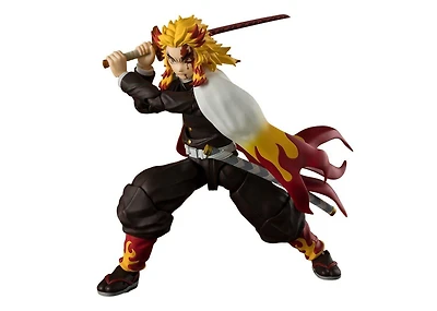 Bandai Demon Slayer: Kimetsu no Yaiba S.H. Figuarts Tamashii Nations Kyojuro Rengoku Figure