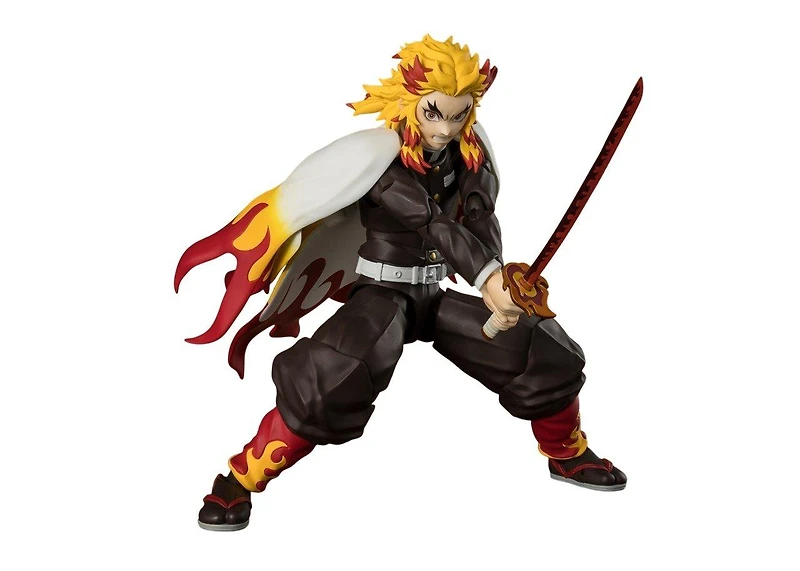 Bandai Demon Slayer: Kimetsu no Yaiba S.H. Figuarts Tamashii Nations Kyojuro Rengoku Figure