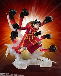 Bandai One Piece S.H. FiguartsZero Tamashii Nations Monkey D. Luffy (Egghead arc) Gum-Gum Hawk Gatling Extra Battle Figure