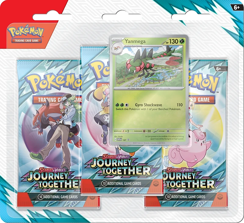 Pokemon Trading Card Game: Scarlet and Violet Journey Together Three Booster Blister