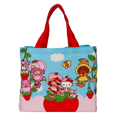 Loungefly Sanrio Hello Kitty and Friends x Strawberry Shortcake Canvas Tote Bag