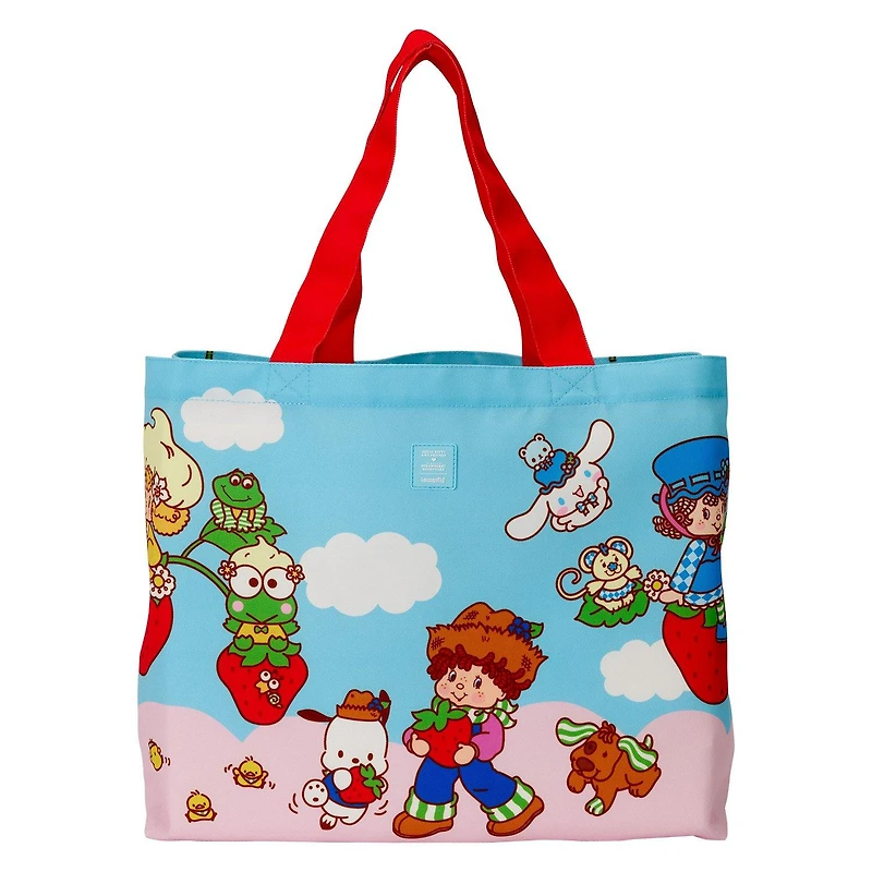 Loungefly Sanrio Hello Kitty and Friends x Strawberry Shortcake Canvas Tote Bag