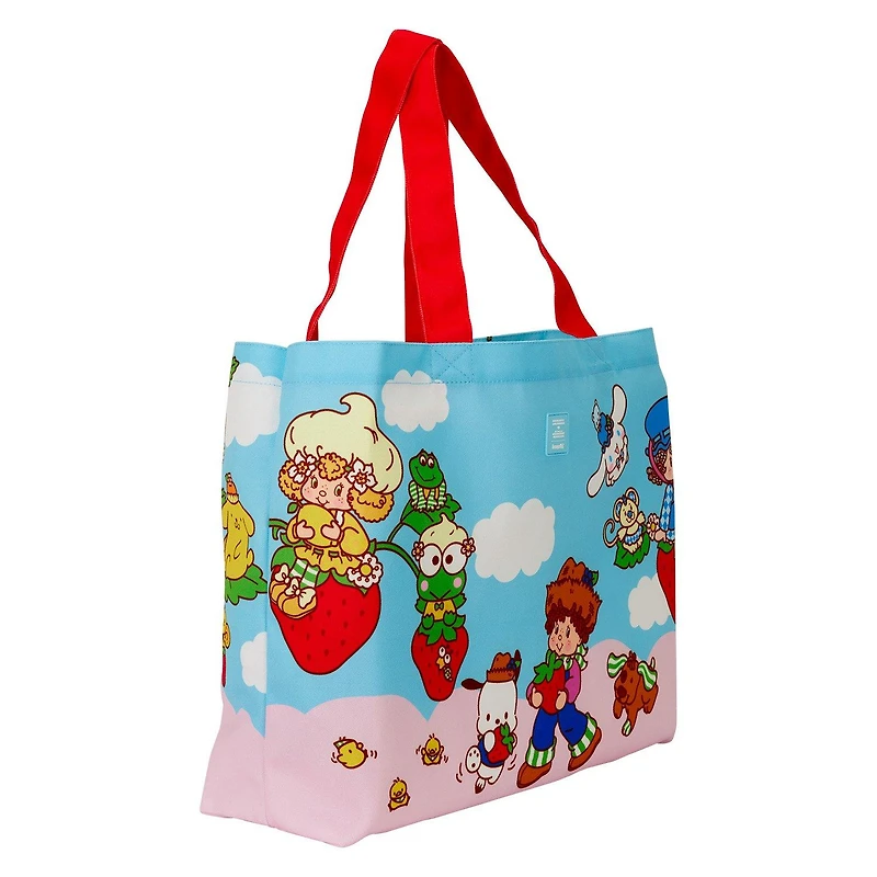 Loungefly Sanrio Hello Kitty and Friends x Strawberry Shortcake Canvas Tote Bag