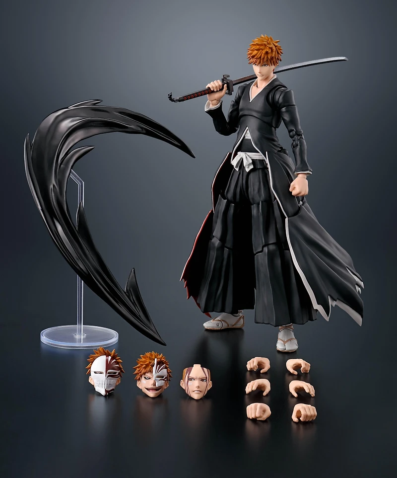 Tamashii Nations S.H.Figuarts Bleach Ichigo Kurosaki (Tenchain Zangetsu) Getsugatensho 7.1-in Action Figure