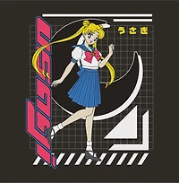 Sailor Moon Usagi Tsukino Double Sided Unisex Short Sleeve Graphic T-Shirt GameStop Exclusive