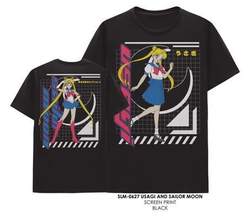 Sailor Moon Usagi Tsukino Double Sided Unisex Short Sleeve Graphic T-Shirt GameStop Exclusive