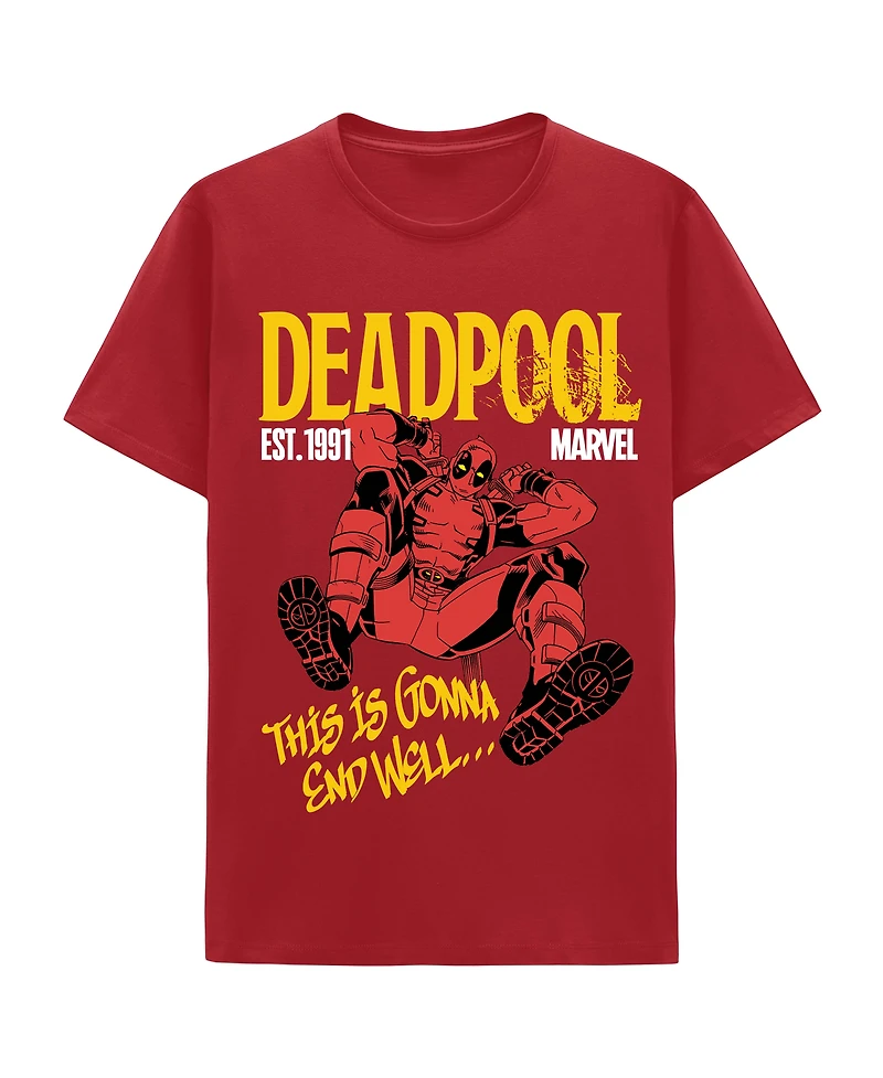 Marvel Deadpool Unisex Short Sleeve Graphic T-Shirt GameStop Exclusive